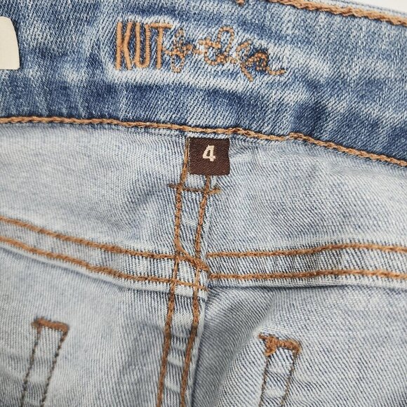 Kut from the Kloth Jeans Womens Size 4 Mia Toothpick Skinny Blue Light Wash KFTK - Picture 8 of 11